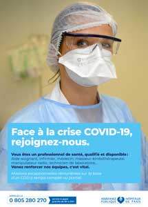 Affiche APHP Appel aux volontaires soignants