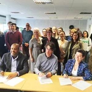 Signature de la CPTS Lorient avec l’Assurance Maladie et l’ARS Bretagne, mai 2025.