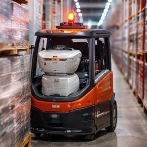 Robot autonome bloqué avec alerte système