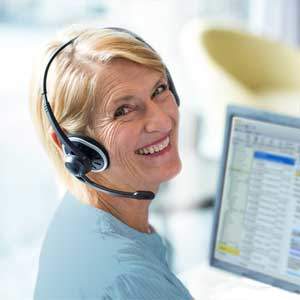 Plateau téléphonique bilingue anglais pour répondeur professionnel