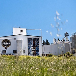 Brasserie Pietra située dans la zone d'activité de Furiani