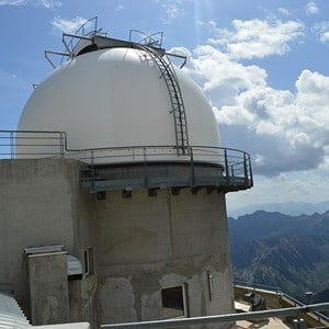 Vue sur l'observatoire du pic du midi