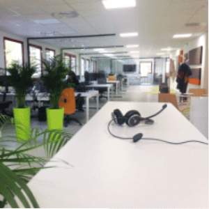 Plateau téléphonique IPContact, téléopérateurs en gestion d'appels entrants
